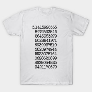 Number Pi 2.0| Typography T-Shirt